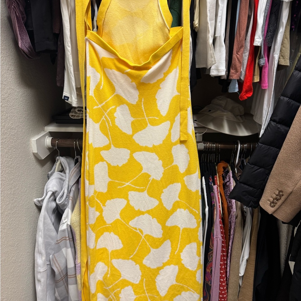 Diane Von Furstenberg for Target yellow and white dress - Picture 2 of 4